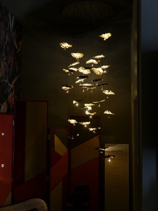 Catellani & Smith Gold Moon Chandelier Suspension Lamp