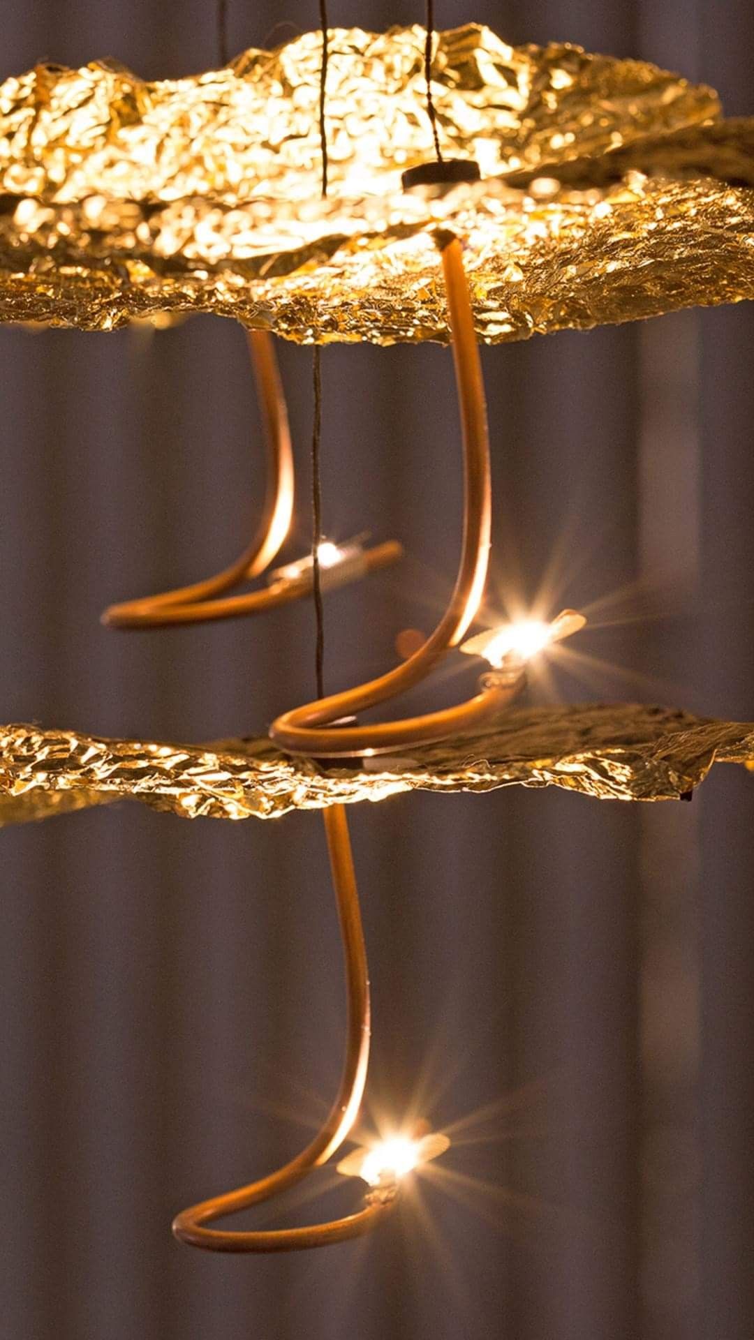 Catellani & Smith Gold Moon Chandelier Suspension Lamp