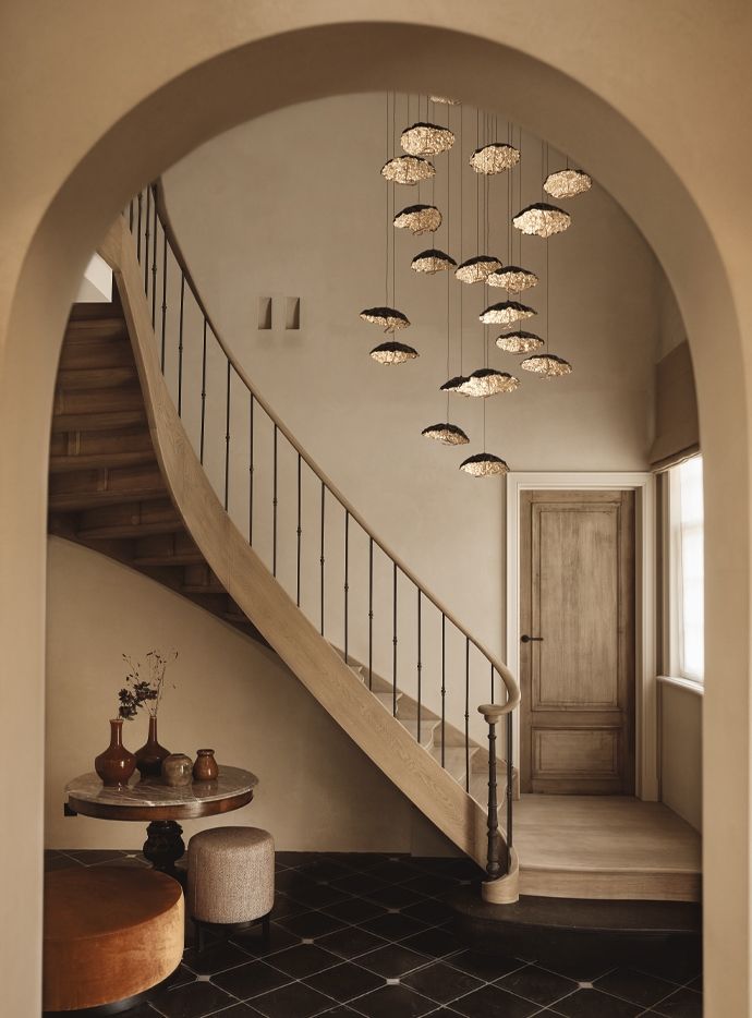 Catellani & Smith Gold Moon Chandelier Suspension Lamp