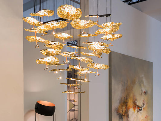 Catellani & Smith Gold Moon Chandelier Suspension Lamp