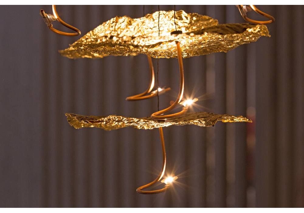 Catellani & Smith Gold Moon Chandelier Suspension Lamp